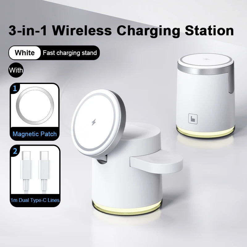 3-in-1 Qi2 Wireless Charging Station™
