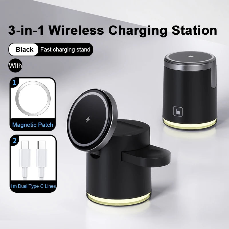 3-in-1 Qi2 Wireless Charging Station™